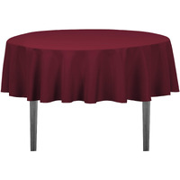 Linentablecloth 70-Inch Round Polyester Tablecloth Burgundy
