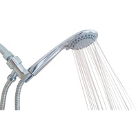 Shower Head - Handheld Rainfall High Pressure And Flow With Removable Water Restrictor - Powerful/Detachable Hand Held Chrome Showerhead For Best Rain Massage And Relaxation