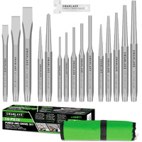 Swanlake Punch And Chisel Set, Including Taper Punch, Cold Chisels, Pin Punch, Center Punch (16Pcs)