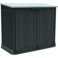 Keter Store-It-Out Prime 4.3 X 3.7 Ft. Outdoor Resin Storage Shed With Easy Lift Hinges, Perfect For Yard Tools, Pool Floats And Garden Accessories, Black