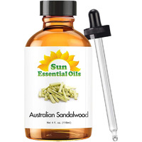 Sun Essential Oils 4Oz - Sandalwood Essential Oil - 4 Fluid Ounces - Sandalwood Oil