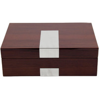 Bey-Berk International Watch Box/Case, 11.85X8X4, Walnut