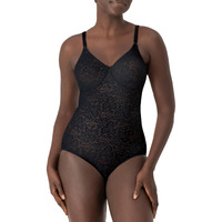 Bali Womens Shapewear Firm Control Lace N Smooth Built-In Bra Body Shaper Fajas Df8L10