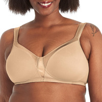 Playtex Womens 18 Hour Silky Soft Smoothing Wireless Us4803 Available With 2-Pack Option Bras, Nude, 38Dd Us
