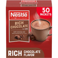 Nestle Hot Chocolate Packets, Hot Cocoa Mix, Rich Chocolate Flavor, Made With Real Cocoa, Bulk Pack, 0.71 Oz Packet (50 Count)