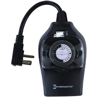 Intermatic Hb35K Outdoor Timer, 2 Outlet, Black
