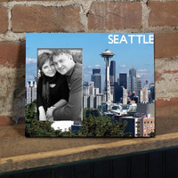 Victorystore Gift Frame - Seattle Picture Frame - Space Needle - Holds 4 Inches X 6 Inches Picture