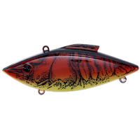 Rat-L-Trap Bill Lewis Lures Lifelike Vibrations Rat-L-Trap Mini-Trap 1/4 Oz Lipless Crankbait Fishing Wobble Sinking Lure, Red Craw/Chart. Belly
