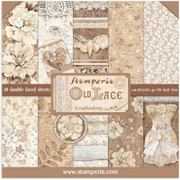 Stamperia Sbbl32 Paper Pad 10 Sheets Double Sided Antique Tips, 30.5 X 30.5 (12"" X 12""), Multicolored