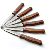 Outset Qb90 Cutting, Set Of 6, Rosewood Steak Knives Set Of 6
