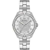 Bulova Ladies' Classic Crystal Stainless Steel 2-Hand Quartz Watch, Pave Dial Style: 96L236