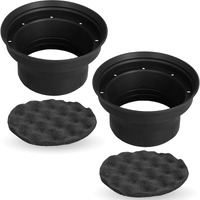 Nvx Xbaf65 2 Piece 6.5"" Or 6.75"" Weatherproof Silicone Rubber Speaker Baffle Kit
