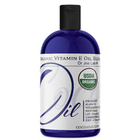 Dr Joe Lab Organic Vitamin E Oil - Usda Certified, 100% Natural, 43,000 Iu, Non-Gmo, Vegan, Cruelty-Free - For Face Skin Hair Body Nails Cuticles Locs - Deep Hydrating Moisturizing (4 Oz.)