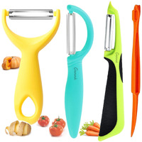 Vegetable Potato Peelers For Kitchen, Y Peeler For Apple Fruit Carrot Zucchini Cucumber Potatoes, Good Grip Veggie Peeler Makes Peeling Very Easy