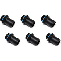 Xspc G1/4"" To 1/2"" Barb Fitting For Soft Tubing, Matte Black, 6-Pack