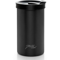 Presse By Bobble French Coffee Press And Insulated Stainless Steel Travel Tumbler For On-The-Go Brewing - 13 Oz (Black)