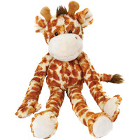 Multipet Swingin 19-Inch Large Plush Dog Toy With Extra Long Arms And Legs With Squeakers