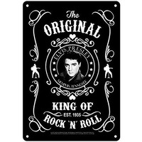 Midsouth Products Elvis Presley 8X11.5 Tin Sign Black & White Established