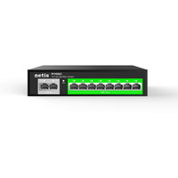 Netis Pe110Gc 8 2 Combo-Port All Gigabit Poe Switch (8 Poe Port) 802.3Af/ 802.3At, 120W
