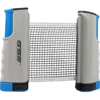 Gse Games & Sports Expert Adjustable Retractable Ping Pong Net & Post. Portable Table Tennis Net & Clamps. Replacement Ping Pong Net For Any Tables (Grey)