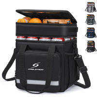 Maelstrom Lunch Box For Men,Insulated Lunch Bag Women/Men,Leakproof Lunch Cooler Bag,Lunch Tote Bag,18L,Black