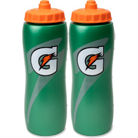 Gatorade 32 Oz Squeeze Water Sports Bottle - Pack Of 2 - New Easy Grip Design