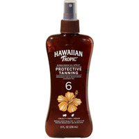Hawaiian Tropic Island Tanning Oil Spray Sunscreen Spf 6, 8Oz | Tanning Sunscreen, Tanning Oil With Spf, Moisturizing Body Oil, Hawaiian Tropic Oil, Oxybenzone Free Outdoor Tanning Oil, 8Oz