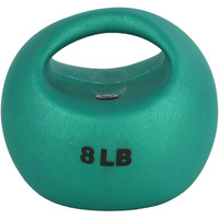 Cando 10-3293 One Handle Medicine Ball, 8 Lb, Green