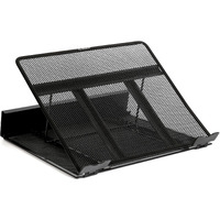 Designa Metal Mesh Ventilated Adjustable Laptop Stands Computer Notebook Holder Stand Riser Compatible With Apple Macbook Air Pro Dell Xps Hp Samsung Lenovo More Laptops Up To 19""- Black