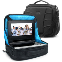 Usa Gear Portable Dvd Player Case - S11 Car Headrest Holder Compatible With Dbpower 9.5"" And 10.5"", Insignia 10"", Iegeek 9.5"", Wonnie 10.5"" - Travel Storage Bag For Players With 7"" To 10"" Screens