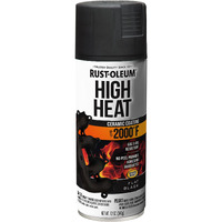 Rust-Oleum 248903 12-Ounce 2000 Degree, Flat Black Automotive High Heat Spray Paint, 12 Ounce (Pack Of 1)
