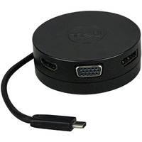 Dell Usb-C Mobile Adapter (Da300), Black, Dell-Da300