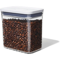 Oxo Good Grips Pop Container - Airtight 1.7 Qt For Coffee And More Food Storage, Rectangle, Clear