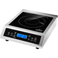 Duxtop Professional Portable Induction Cooktop, Commercial Range Countertop Burner, 1800 Watts Induction Burner With Sensor Touch And Lcd Screen, P961Ls/Bt-C35-D, Silver/Black