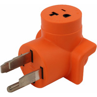 Ac Works 4-Prong 220-Volt Plug To 120-Volt 15/ 20Amp Household Female Adapter Cord (4-Prong 14-50 Outlet To Household)