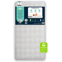 Serta Tranquility Eco Firm 2-Stage 6"" Premium Baby Crib Mattress & Toddler Mattress - Waterproof - Greenguard Gold Certified - 50 Year Warranty - Made In Usa