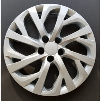 One New Wheel Cover Hubcap Replacement Fits 2017-2018 Toyota Corolla Le; 16 Inch; 16 Spoke; Silver Color; Plastic