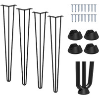 Signstek 28"" Hairpin Table Legs With Heavy Duty Metal And Industrial Design For Coffee Tables, Modern Desks And Night Stands,Set Of 4