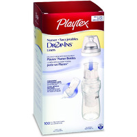 Playtex Baby Nurser Drop-Ins Baby Bottle Disposable Liners, Closer To Breastfeeding, 8 Ounce - 100 Count