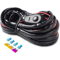 Mictuning Led Light Bar Wiring Harness Off Road Power 40A Relay Fuse On-Off Switch (2 Lead)