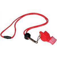 Fox 40 Classic Cmg Whistle With Breakaway Lanyard - Red,115 Db (Single With Lanyard)