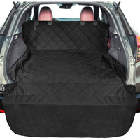 F-Color Suv Cargo Liner For Dogs, Upgraded Extra Large Water Resistant Pet Cargo Cover Dog Seat Cover Mat For Suvs With Bumper Flap Protector, Non-Slip, Wear-Proof, Universal Fit, Black
