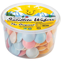 Gerrit's Original Satellite Wafers, Filled With Assorted Candy Beads, 100 Count Tub (4.41 Oz)