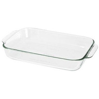 Pyrex Basics 2 Quart Glass Oblong Baking Dish, Clear 7 X 11 Inch (Pack Of 2)