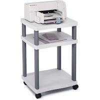 Safco Products 1860Gr Wave Desk Side Printer Machine Stand, Light Gray