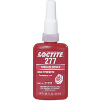 Loctite 88448 277 Threadlockers, High Strength, 50 Ml, 1 1/2 In Thread, Red