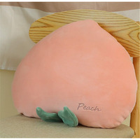 Skyseen Peach Shaped Pillow & Creative Fruit Cushion & Vivid Plush Stuffed Pillow 17.7""