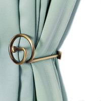 Curtain Holdback Bronze Set Of 4 Drape Holder Hook Tieback For Window Sheer And Blackout Panels Decorative Draperies Metal