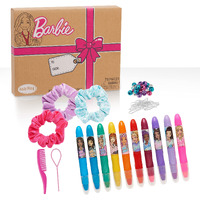 Barbie Deluxe Hair Chalk Salon Set, 75-Piece Hair Accessories Set For Girls, Includes Scrunchies, Hair Beads And Tool