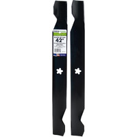 Maxpower 561713B 2-Blade Set For 42"" Cut Poulan/Husqvarna/Craftsman Replaces 138498, 138971, 138971X431, 532138971, 53-21278-43, 53-21384-98, Black